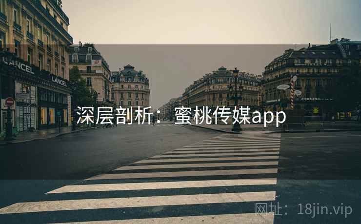 深层剖析：蜜桃传媒app
